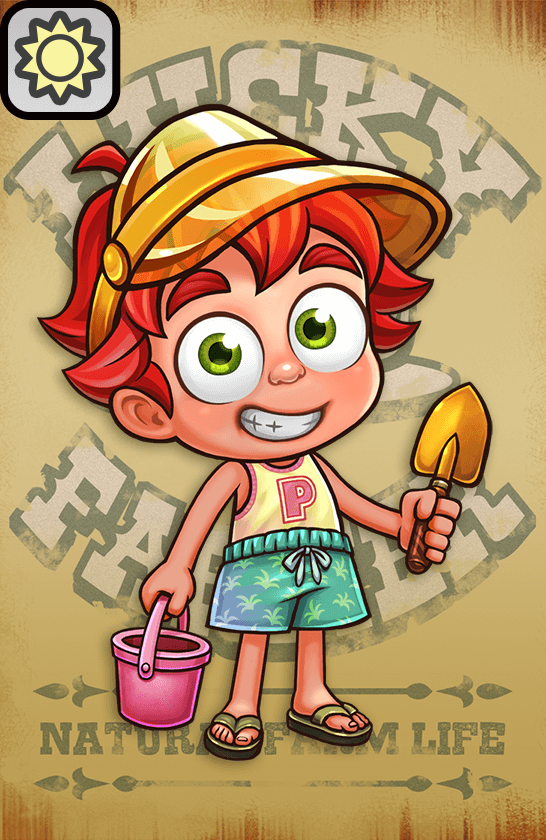 【Lucky Farmer】Pino (Playing in the sand)